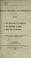 Cover of: Trusts, statutes and directions affecting (1) The professorships of the University, (2) The scholarships and prizes, (3) other gifts and endowments