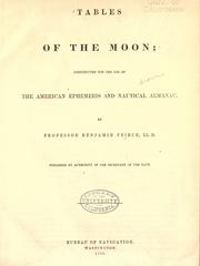 Cover of: Tables of the moon by Benjamin Peirce
