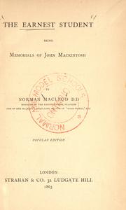 The earnest student by Macleod, Norman