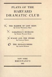 Cover of: Plays of the Harvard Dramatic Club. by Harvard University. Dramatic Club.