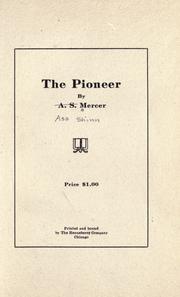 Cover of: pioneer