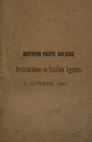 Cover of: Instructions to station agents, October 1881.