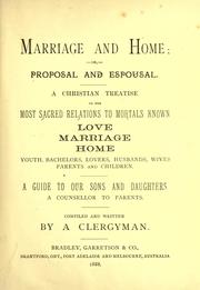 Cover of: Marriage and home by Clergyman pseud., Clergyman pseud.