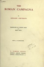 Cover of: The Roman Campagna by Arnaldo Cervesato