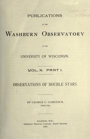 Observations of double stars [1892-1919] by Comstock, George C.