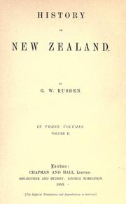 History of New Zealand by George William Rusden