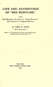 Cover of: Life and adventures of "Ned Buntline" by Pond, Frederick Eugene, Pond, Frederick Eugene