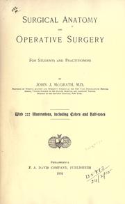 Cover of: Surgical anatomy and operative surgery.