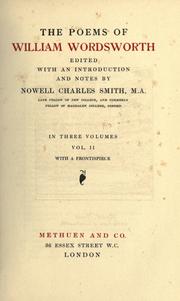 Cover of: The poems of William Wordsworth by William Wordsworth