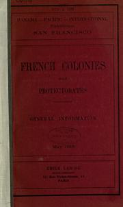 Cover of: French colonies and protectorates. by Emile Larose