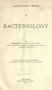 Cover of: Laboratory work in bacteriology.