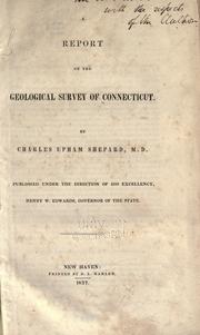 Cover of: A Report on the geological survey of Connecticut by Connecticut Geological Survey.