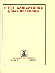 Cover of: Fifty caricatures. by Sir Max Beerbohm