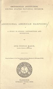 Cover of: Aboriginal American harpoons