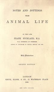 Cover of: Notes and jottings from animal life