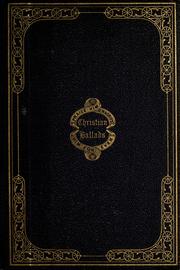 Christian ballads by A. Cleveland Coxe