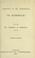 Cover of: Analysis of Mr. Tennyson's "In Memoriam"
