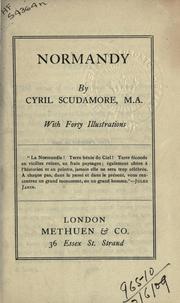 Cover of: Normandy. by Cyril Scudamore, Cyril Scudamore