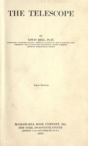 Cover of: The telescope by Louis Bell