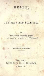 Cover of: Belle; or the promised blessing