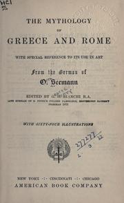 Cover of: The mythology of Greece and Rome by Otto Seemann