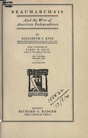 Cover of Beaumarchais and the war of American independence