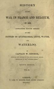 Cover of: History of the war in France and Belgium, in 1815.