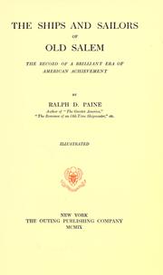 Cover of: The ships and sailors of old Salem by Ralph Delahaye Paine