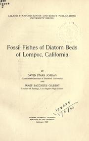 Cover of: Fossil fishes of diatom beds of Lompoc, California