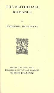 Cover of: The Blithedale Romance by Nathaniel Hawthorne