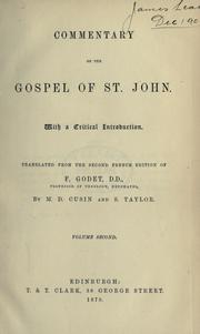 Cover of: Commentary on the Gospel of St. John.