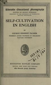 Cover of: Self-cultivation in English. by George Herbert Palmer