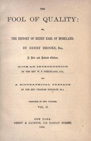 Cover of: The fool of quality by Henry Brooke
