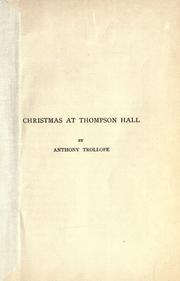 Cover of: Christmas at Thompson Hall.