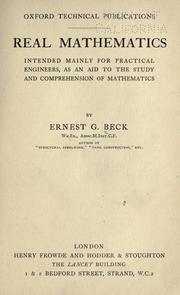 Real mathematics by Ernest G. Beck