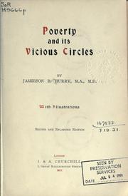 Cover of: Poverty and its vicious circles.