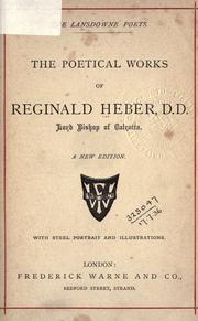 Cover of: Poetical works.