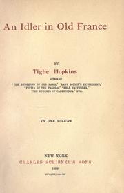Cover of: An idler in old France by Tighe Hopkins