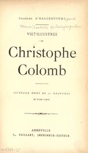 Cover of: Vie illustrée de Christophe Colomb ... by Marie Isabelle de La Rochejacquelein