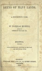 Cover of: Ruins of many lands by Nicholas Michell, Nicholas Michell