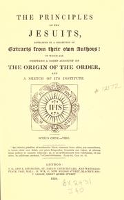 The principles of the Jesuits by Henry Handley Norris