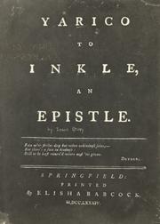 Cover of: Yarico to Inkle: an epistle.