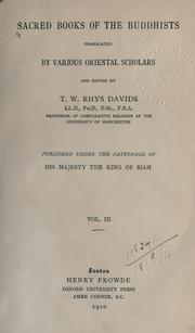 Cover of: The Book of the discipline: (Vinaya-pitaka)