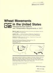 Wheat movements in the United States by Mack N. Leath