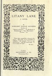 Cover of: Litany Lane, a novel