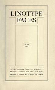Cover of: Linotype faces