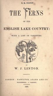 The ferns of the English lake country by William James Linton