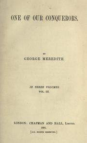 Cover of: One of our conquerors. by George Meredith