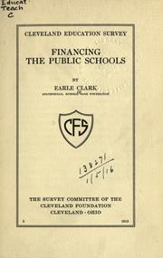 Cover of: Financing the public schools.