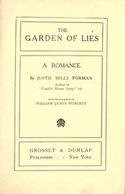 Cover of: The garden of lies by Justus Miles Forman